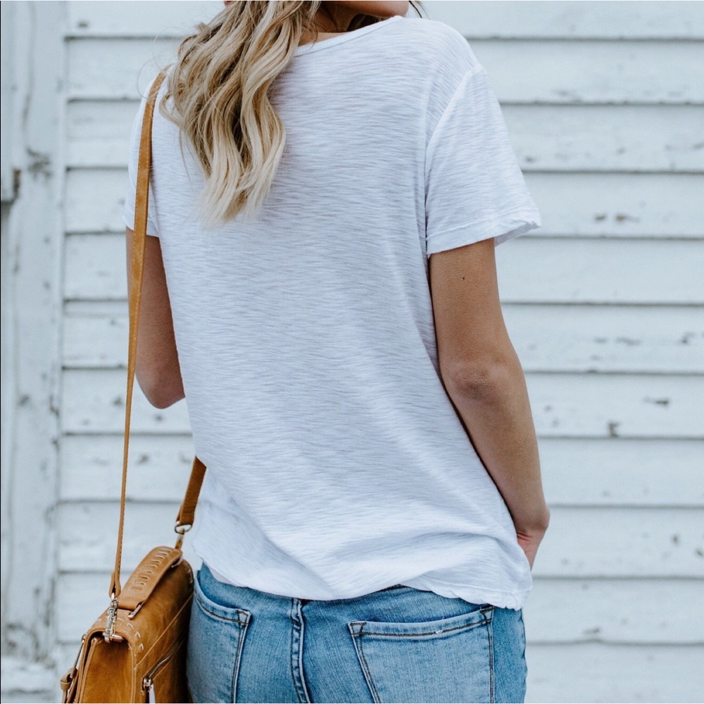 LOUNGE White Crew Neck Tee - Picture 3 of 3